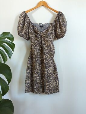 Cotton Candy LA Blue And Yellow Floral Dress